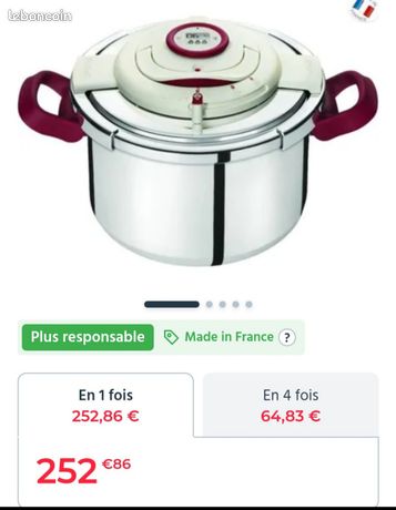 Cocotte minute seb clipso+ précision Avec minuteur intelligent 8 litres