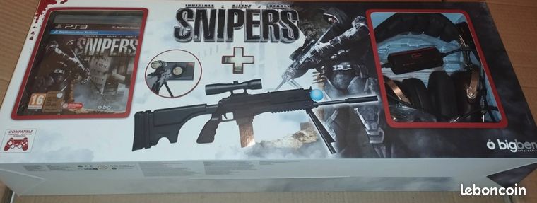 Coffret snipers ps3 PlayStation 3 jeux fusils PS vr PS move plus casque