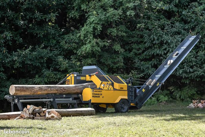 Combiné bois de chauffage UNIFOREST TITAN 40/20 TR Scieur/Fendeur 20T BoomSpeed
