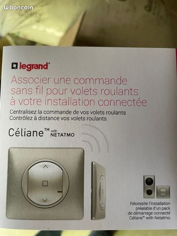 Commande volet roulant Celiane netatmo