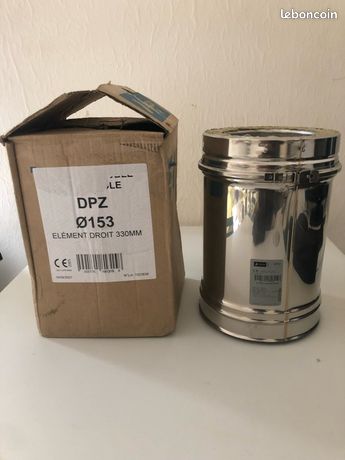 Conduit Joncoux 153 élément Droit 330mm Double Isolé DPZ Neuf