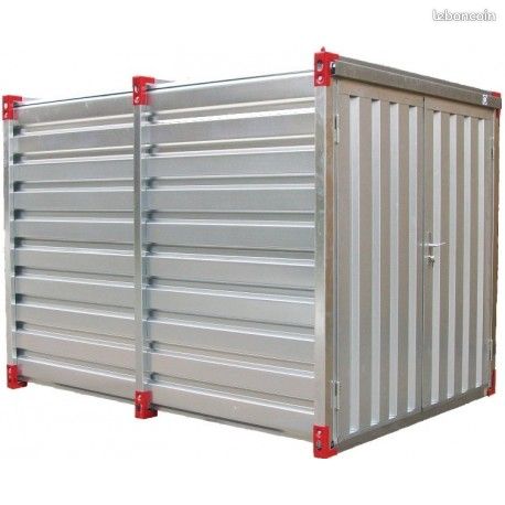 Container chantier - Conteneur de stockage 3m - Bungalow galvanisé démontable CDS-3
