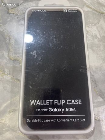 Coque de protection Flip Wallet Designed for Samsung Galaxy A05s Noir