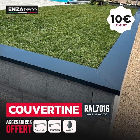 Couvertine muret couvertine mur couvertine acier couvertine gris couvertine 3m couvertine