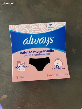 Culotte always menstruelle lavable taille XS