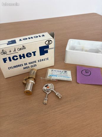 Cylindres haute sûreté avec clés Fichet + carte