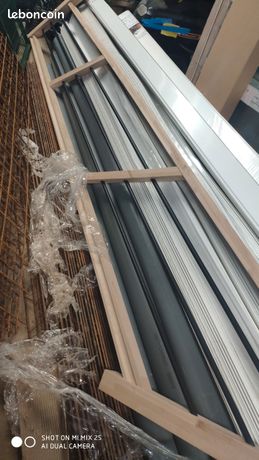 Destockage Balustrade tubes Horizontaux en hêtre "Fineas" escalier droit neuf