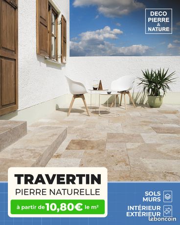 DESTOCKAGE Travertin 40x60cm / Opus / Sols Murs / Interieur Exterieur