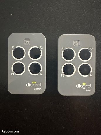 Diagral by Adyx lot de télécommandes