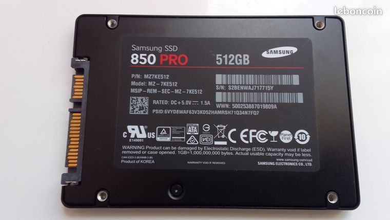 Disque dur SSD SAMSUNG 512 Go