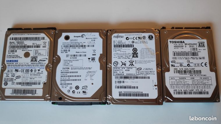 Disques dur HDD 25 pouces SATA 40go