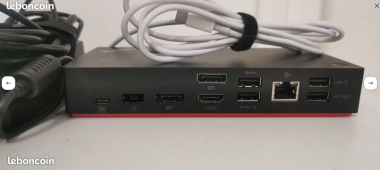 Dock & Station d'accueil Lenovo ThinkPad USB-C Dock Gen 2