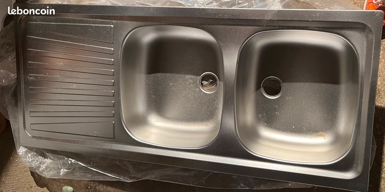 Double évier inox neuf