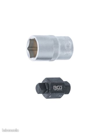 Douille vis de vidange 8 et 10 mm BGS