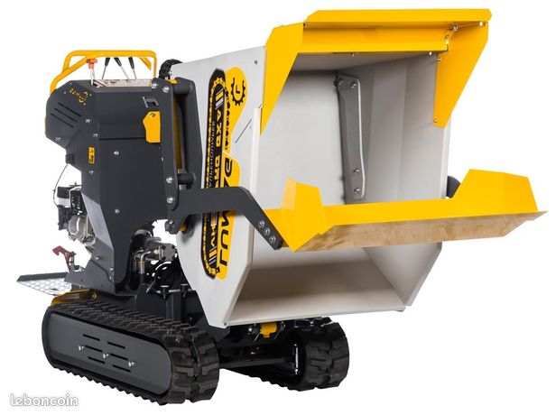 Dumper Tout hydraulique 500kg – Honda GX200 - 6.5cv – Bennage + Pelle hydraulique