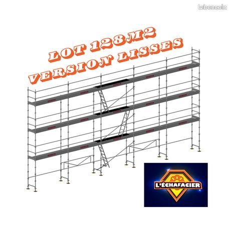 Echafaudage dacame 128m2 duo 45 structure