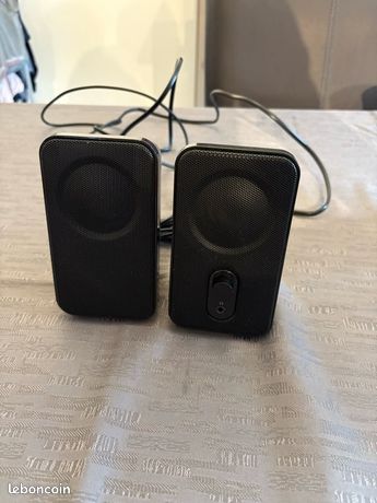 Enceinte duo haut parleur Amazon basics
