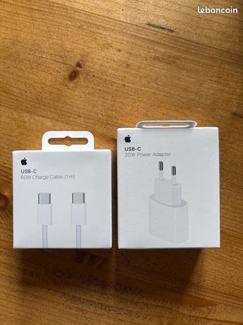 Ensemble chargeur usb-c iPhone neuf