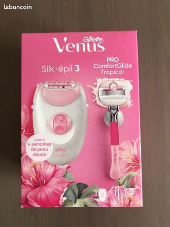 Epilateur Gillette Venus Silk-Epilateur 3 Braun + Rasoir Pro ComfortGilde