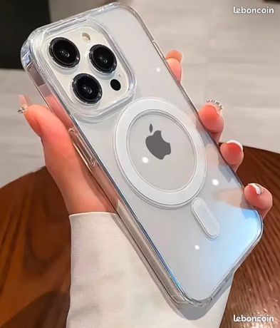 Étui Transparent Magsafe de luxe pour iPhone 16 Pro Max