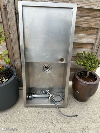 Évier inox + mitigeur