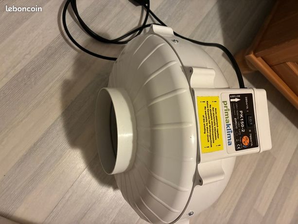 Extracteur prima klima deux vitesses 390 et 760m3/h