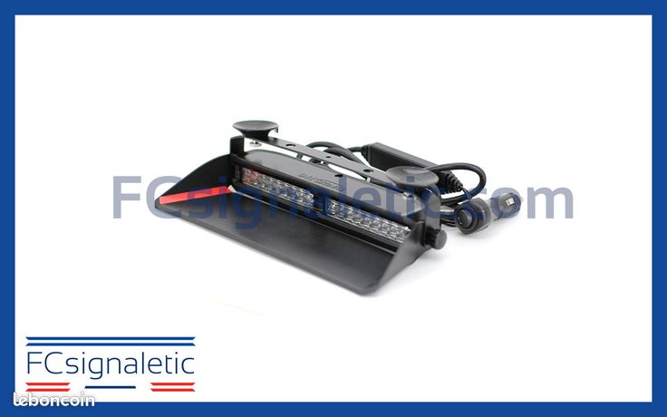 Feu de pénétration pare brise 18 LED bleu Lumiopt-2X9 911 SIGNAL