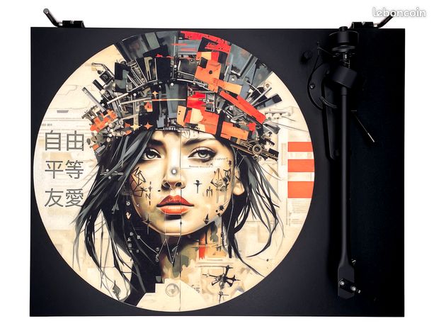 Feutrine FREEDOM pour platine vinyle. Audiophile Hi-Fi DJ Scratch Mix Platine vinyle Tourne-Disque Slipmat Slipmat for Turntable