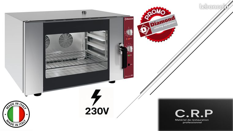 Four électrique à convection 4x 600x400mm