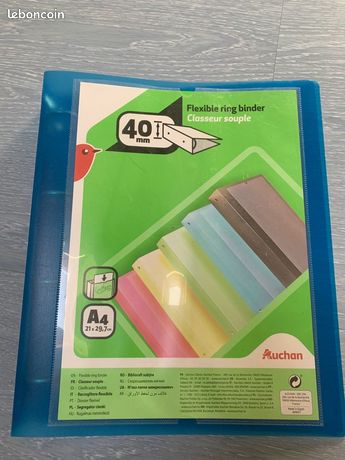 Fournitures scolaires - classeur souple