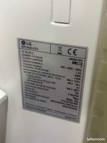 Frigo congélateur