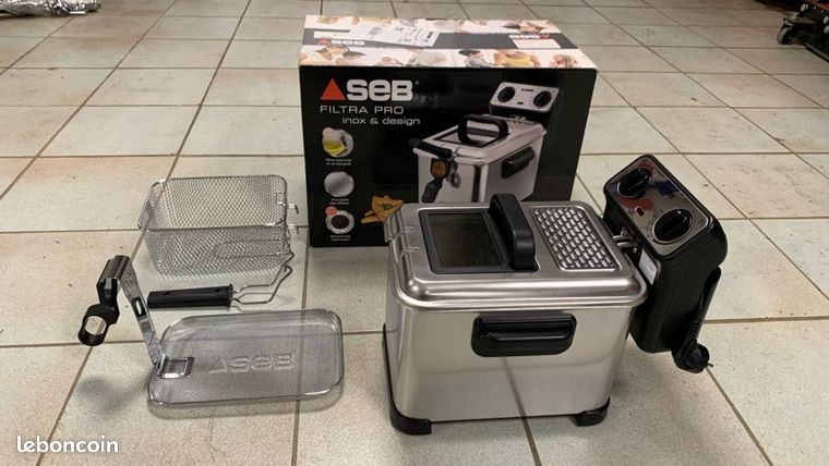 Friteuse SEB Filtra Pro inox 4 litres