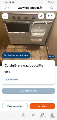 Gazinière à gaz