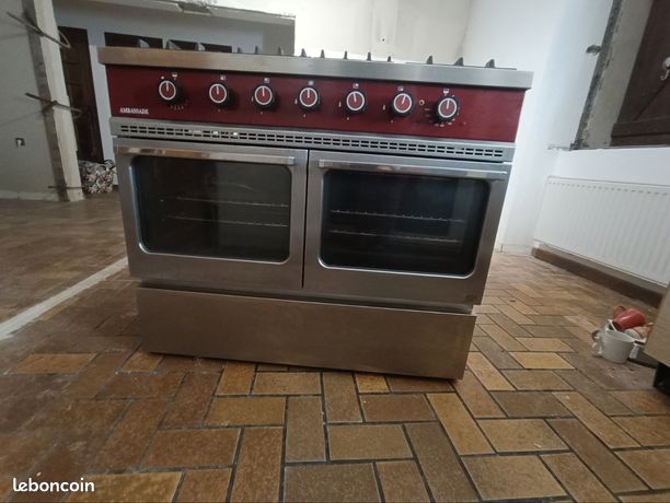 Gazinière piano 2 fours gaz + électrique