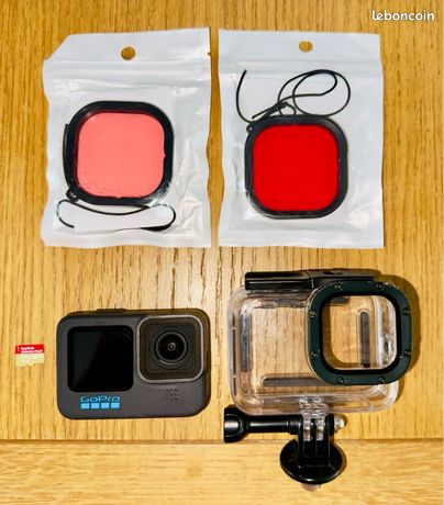 GoPro Hero 11 Black + boîtier de protection plongée avec filtres + carte SD 128Go
