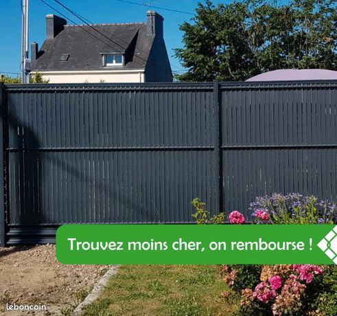 Grillage portillon, portail industriel + POSEUR