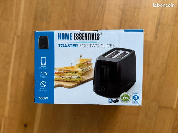 Grille-pain HOME ESSENTIALS 2 fentes
