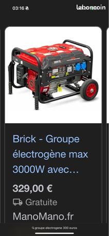 Groupe electrogene 250