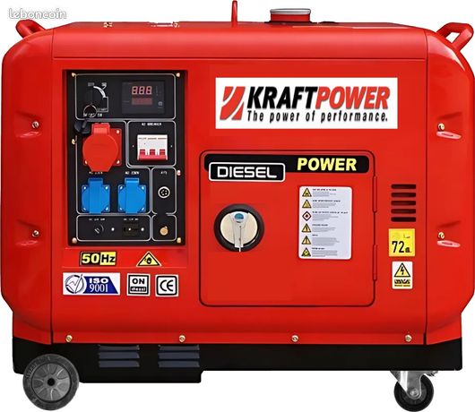Groupe électrogène diesel K9500 – 9,5 kVA Supersilencieux (Triphasé)⁭⁯⁢⁭​⁯⁪⁢⁬⁬⁪⁢​⁫​