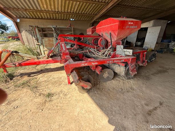 He-va disc roller dr 40 / double semoir / tres