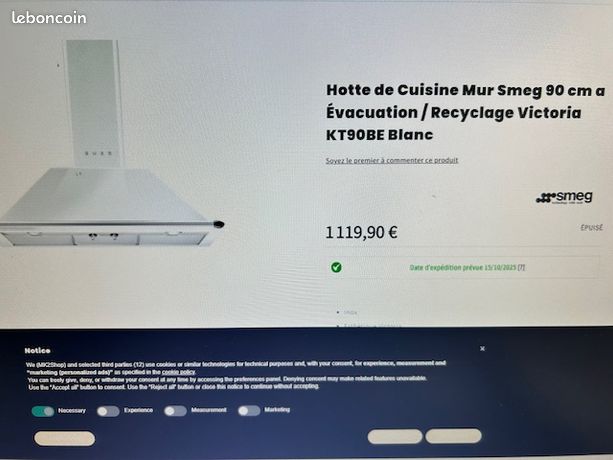 Hotte smeg