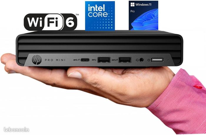 HP400 G9 MINI / 12100T 12eme Génération / 16 GO RAM / WIFI-BLUETOOTH / WINDOWS 11