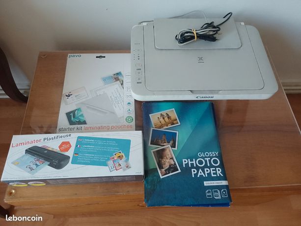 Imprimante et plastifieuse