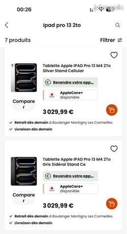 IPad Pro 13 M4 2to version cellulaire 5G Magic Keyboard Apple Pencil pro folio ESR