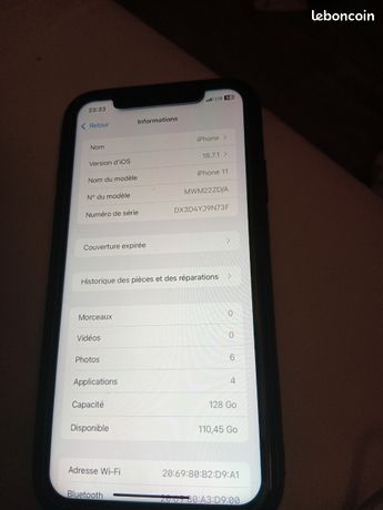 Iphone 11 128 giga
