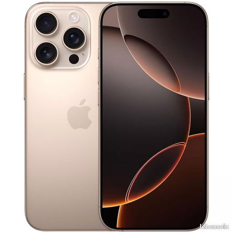IPhone pro 16 256 G Titane sable