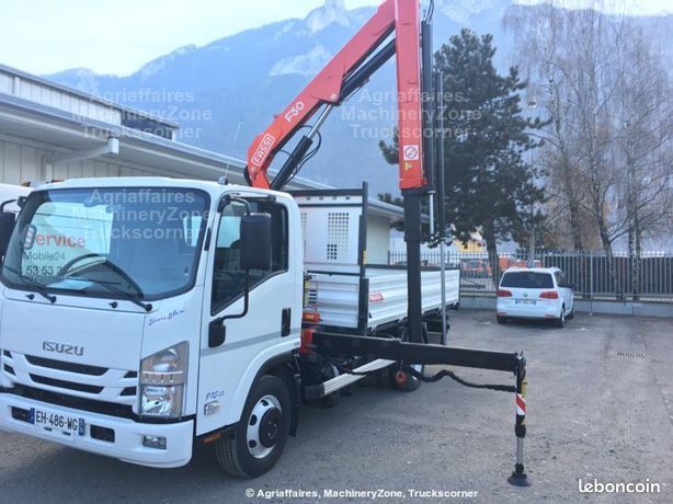 Isuzu P75 5.2L 190CH- BENNE ACIER AVEC GRUE DOS