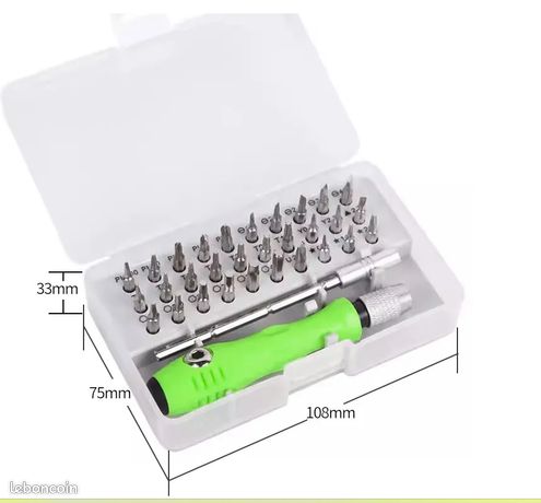 Jeu de tournevis multifonctions tournevis magnétiques pour réparation de téléphone montre et PC ECT