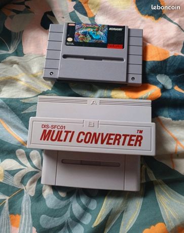 Jeu SNES turtles in time IV + converteur