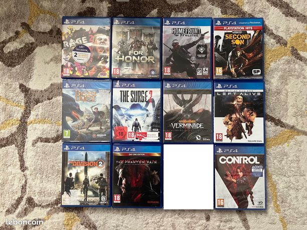 Jeux PS4 8E pièce